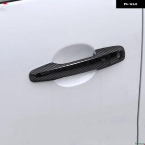 カーボンクロームカー ドアハンドル カバー 三菱 L200 トライトン 2015 - 21 スタイリング アクセサリー - s1　keyhole　2　buttons