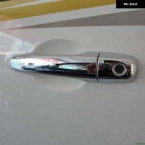 カーボンクロームカー ドアハンドル カバー 三菱 L200 トライトン 2015 - 21 スタイリング アクセサリー - s-bowl