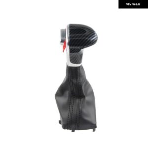 オートマチック ギア シフト ノブ アウディ A6 C6 A3 8P A4 B8 A5 Q5 2009-2014 4G1 713 139 R 4G1713139R - Black