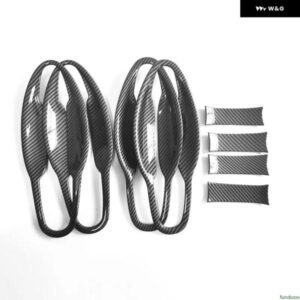 カーボン 車 ドアハンドル カバー ボウル トリム ホンダ CR-V CRV 2012 - 16 スタイリング アクセサリー - Carbon　　0　button