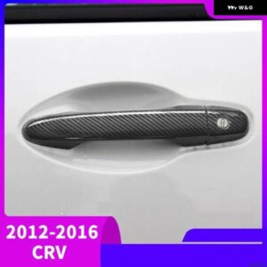 カーボン 車 ドアハンドル カバー ボウル トリム ホンダ CR-V CRV 2012 - 16 スタイリング アクセサリー - Carbon　2　buttons