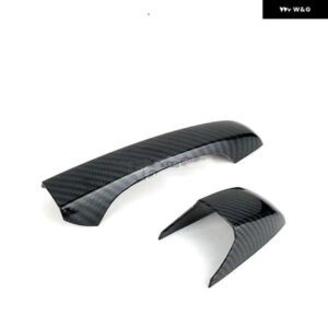 クライスラー 300 300C 2005 - 10 カーボン クローム カー ドアハンドル カバー トリム ステッカー カーアクセサリー - black　2　buttons