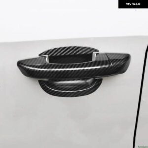 カーボン クローム カー ドアハンドル カバー ボウル トリム フォルクスワーゲン VW ゴルフ 6 MK6 2009 - 13 スタイリング アクセサリー - handle-bowl