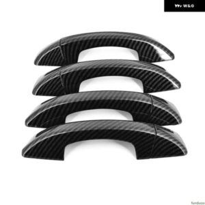 カーボン クローム カー ドアハンドル カバー ボウル トリム フォルクスワーゲン VW ゴルフ 6 MK6 2009 - 13 スタイリング アクセサリー - handle