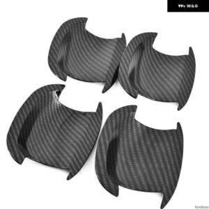 カーボン クローム カー ドアハンドル カバー ボウル トリム フォルクスワーゲン VW ゴルフ 6 MK6 2009 - 13 スタイリング アクセサリー - bowl