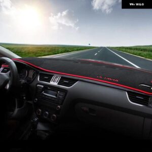 シュコダ オクタビア 3 A7 MK3 5E 2013 - 19 車用 ダッシュボード カバー サンシェード 滑り止めマット インテリア アクセサリー - A　RHD　Red　side