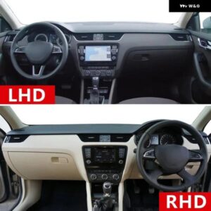 シュコダ オクタビア 3 A7 MK3 5E 2013 - 19 車用 ダッシュボード カバー サンシェード 滑り止めマット インテリア アクセサリー - A　LHD　Black　side