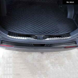 トヨタ RAV4 XA50 2019 - 24 ハイブリッド カー トランク インナーガード リア バンパー プレートカバー アクセサリー - Outside　Silver　Black