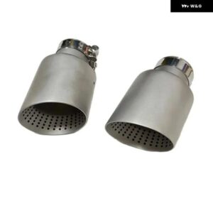 1個 マット ステンレス 車用エキゾーストチップ システム パイプ 汎用 エキゾーストチップ VW GTI MK7 GOLF7 ノズル 60MM 63MM マフラーチップ - 67mm-101mm