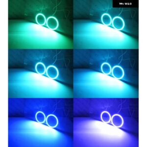 マツダ MX-5 MX 5 ミアータ ロードスター RFリモート BLUETOOTH対応アプリ マルチカラー 超高輝度 RGB LED エンジェルアイキット ハローリング - 2016-2020