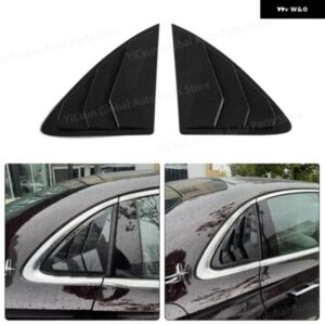 メルセデス ベンツ E クラス W214 2024 2025 車用 リアルーバーウィンドウ サイドシャッターカバー トリム ステッカー ベントスクープ ABS カーボン