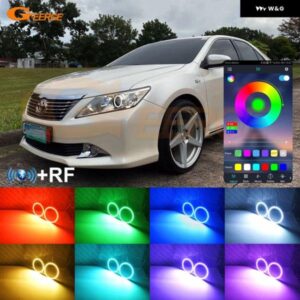トヨタ カムリ 50 V50 XV50 2011 - 14 BLUETOOTHアプリ マルチカラー 超高輝度 RGB LED エンジェルアイキット ハローリング