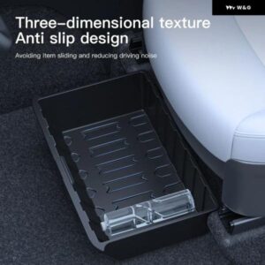 テスラ モデルY ジュニパー 2025 シート下 収納 ボックス 車内アクセサリー 引き出し式 オーガナイザー 収納 下 ボックス - Rear　ABS　2PCS3