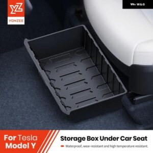 テスラ モデルY ジュニパー 2025 シート下 収納 ボックス 車内アクセサリー 引き出し式 オーガナイザー 収納 下 ボックス