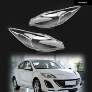 マツダ 3スピード 2011-2016 車用 ヘッドライト ヘッドランプ レンズ オートシェルカバー ペア