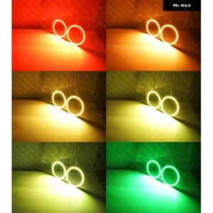 スバル レガシィ アウトバック リバティ B4 BLUETOOTH アプリ RF リモート 超高輝度 マルチカラー RGB LED エンジェルアイキット ハローリング - 2010　to　2012