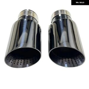 排気ノズル ステンレス チタンブラック 大口径 101MM 114MM オープンカーマフラー システム AKパンチテールノズル - 54mm-101mm