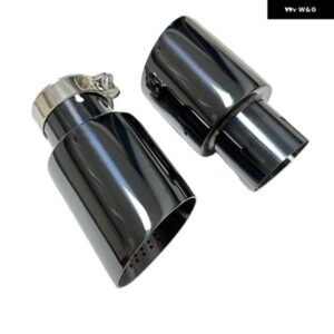 排気ノズル ステンレス チタンブラック 大口径 101MM 114MM オープンカーマフラー システム AKパンチテールノズル - 63mm-101mm
