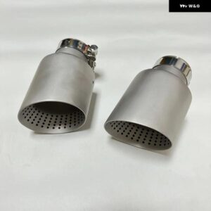 排気ノズル マット ステンレス 大口径101MM 114MMオープンカーマフラー システム AKカーマフラー トリム - 51mm-101mm