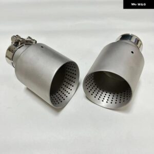 排気ノズル マット ステンレス 大口径101MM 114MMオープンカーマフラー システム AKカーマフラー トリム - 54mm-101mm
