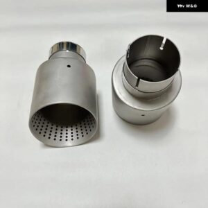 排気ノズル マット ステンレス 大口径101MM 114MMオープンカーマフラー システム AKカーマフラー トリム - 57mm-101mm