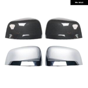 カーボングレインカーサイドドアバックミラー カバー トリム ジープ グランド チェロキー 2011-2020 2018 19 17 16 15 14 WK2アクセサリー - Silver　a　pair