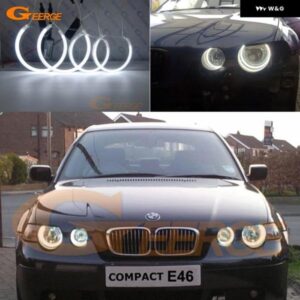 超高輝度CCFL エンジェルアイズ ハローリングキット デイライト BMW 3シリーズE46コンパクト2001 - 05