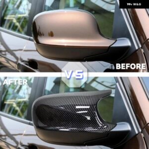 車サイドバックミラー カバー キャップ トリム BMW X3 F25 X1 E84 PRE-LCI 2010 - 13 ミラー カバー M スタイル - Bright　black