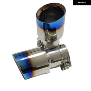 1PPCS 排気ノズル ステンレス メッキ ブルー 大口径 101MM 114MM オープンカーマフラー システム AKテールノズル - 57mm-101mm