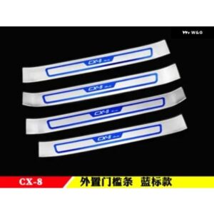 マツダ CX-8 CX8 2018 2019 ステンレス ドアシル スカッフプレート プロテクター トリム キックガードペダルステップカバー カー スタイリング アクセサリー