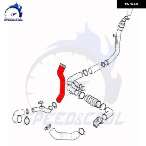 2000-2007 フォード モンデオ MK3 2.0 2.2 TDCI TDDI 車用シリコンインタークーラー EGR バルブ ホース チューブ パイプ キット - green　toxic