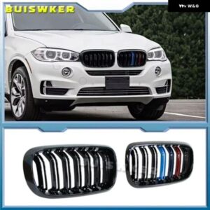 ニュールック カー グリル グリル フロントキドニー 光沢 2ライン ダブルスラット BMW X5 F15 X6 F16 X5M F85 X6M F86 カーアクセサリー