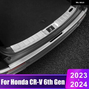 ホンダ CRV 2023 2024 2025 CR-V 第6世代ハイブリッド ステンレス トランク インナーガード リア バンパー プレートカバー アクセサリー