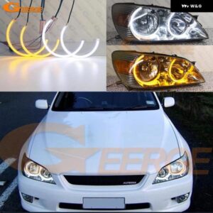 レクサス IS200 IS300 IS 200 300 トヨタ アルテッツァ 超高輝度 A/W スイッチバック デイライト ウィンカー LED エンジェルアイキット ハローリング