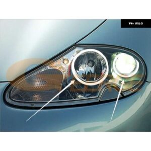 ジャガー XK 8 XK8 XKR X100 1996-2006 超高輝度 COB LED エンジェルアイキット ハローリング カーアクセサリー - Cold　white