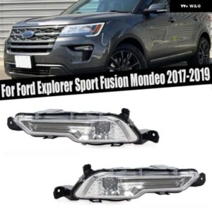 フォード エクスプローラー スポーツ フュージョン モンデオ 2017 2018 2019 オート LED フロント バンパー フォグランプ DRL デイタイム ドライビングラン
