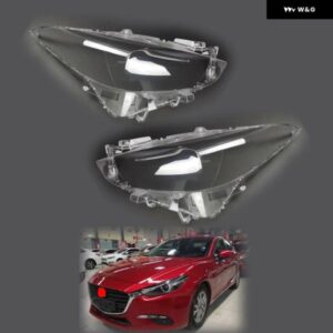 マツダ 3 アクセラ 2017 2018 2019 ランプシェード カバー ランプシェード フロントヘルニア HID ヘッドライト シェルレンズ ペア