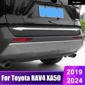 トヨタ RAV4 2019 - 24 XA50 ハイブリッドカー リア トランク テールゲート ドアストリップ トリム カバー アクセサリー