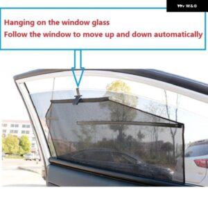 車用サイドウィンドウサンシェード 汎用 自動格納式パラソル カーウィンドウサンシェード サンブロック 窓 - Rear　right　window