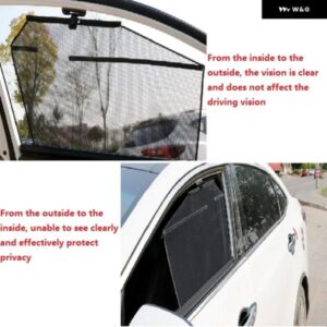 車用サイドウィンドウサンシェード 汎用 自動格納式パラソル カーウィンドウサンシェード サンブロック 窓 - Rear　left　window