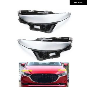 マツダ 3 アクセラ 2019 - 22 車用 ヘッドランプ カバー ク リアランプ ヘッドライト レンズ シェル