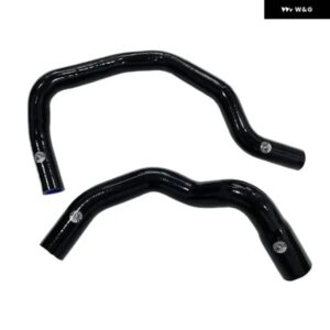 シリコン ラジエーター ホース ジープ チェロキー XJ 4.0L 242 CID L6 1984-2005 2個 - k8-88　Black