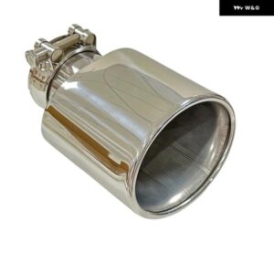 1個マフラー ステンレス 鋼銀テール パイプ カスタム 輸出 楕円形厚さ80MM幅120MMマフラー - 57mm-120mm