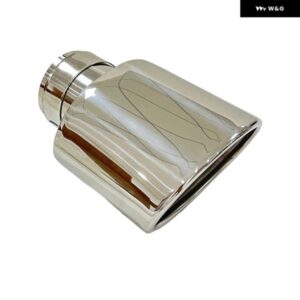 1個マフラー ステンレス 鋼銀テール パイプ カスタム 輸出 楕円形厚さ80MM幅120MMマフラー - 67mm-120mm