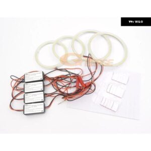 ポルシェ 987 ボクスター ケイマン 2009 - 13 デイライト 超高輝度 COB LED エンジェルアイキット ハローリング - This　Headlight