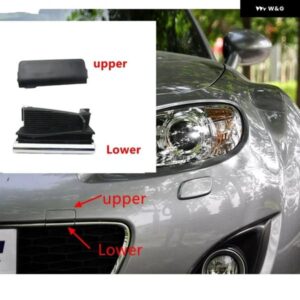 車用フロント バンパー 牽引フックカバー キャップトレーラーシェル マツダ MX-5 MX5 MIATA 2009-2012 - 1pcs　Front　upper