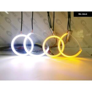 メルセデス ベンツ CLS W219 C219 超高輝度 デュアルカラー スイッチバック デイライト ウィンカー SMD LED エンジェルアイ ハローリング - Smd　White　Amber