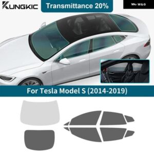 車 フロントリア サイドウィンドウ TESLA MODEL S 2014 - 19 ソーラープライバシーUV プロテクター ティントフィルムアクセサリー