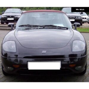 フィアット バルケッタ 1995-2005 超高輝度デイライト ウィンカー SMD LED エンジェルアイキット ハローリング - White　Amber