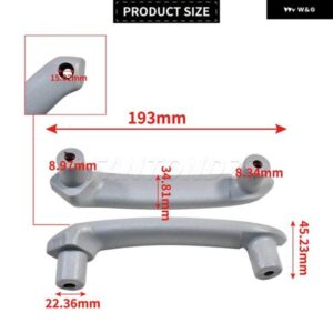 車内 ドアハンドル 左右 VW ルポ 1999-2006 セアト アローザ 1997-2005 6X0867180B 6X0867179B インナー ドアハンドル グレー/BK - Black